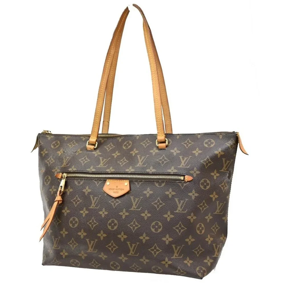 LOUIS VUITTON LV Iena MM Shoulder Bag Monogram Leather Brown M42267 72KB819 - Picture 1 of 16